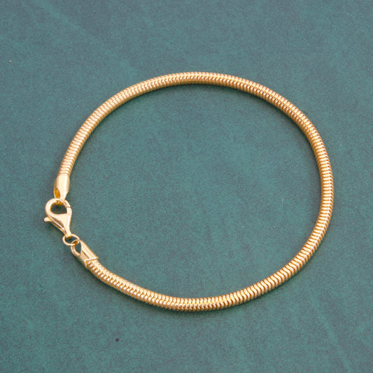 Pulsera estilo balines enchapada en oro