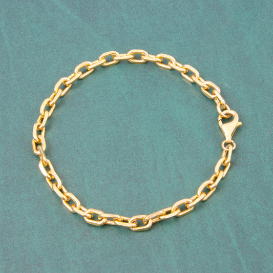 Pulsera rustica enchapada en oro
