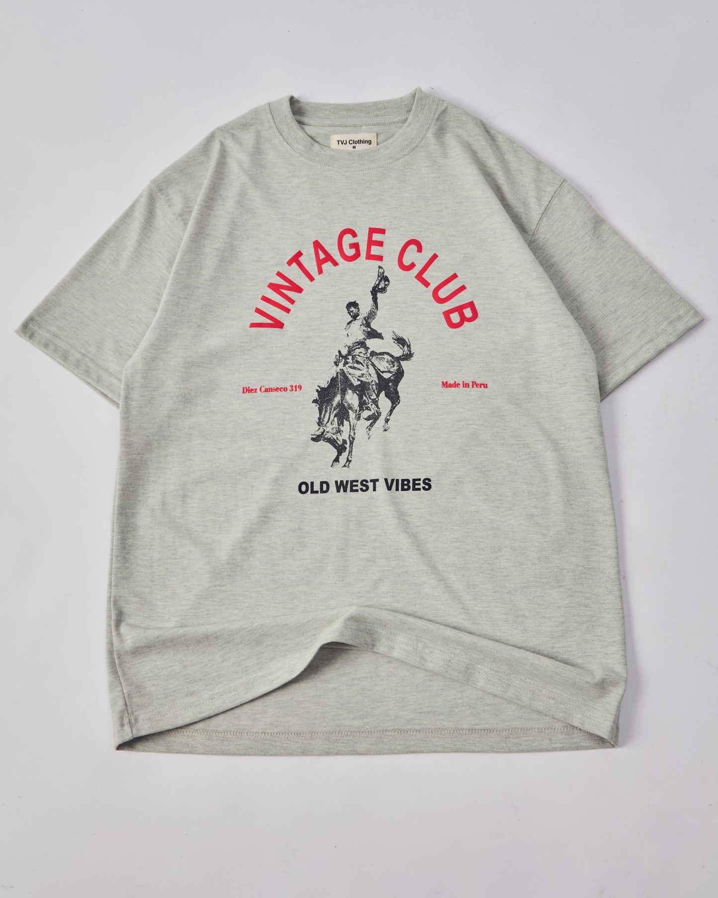 Camiseta Vintage Club - Gris