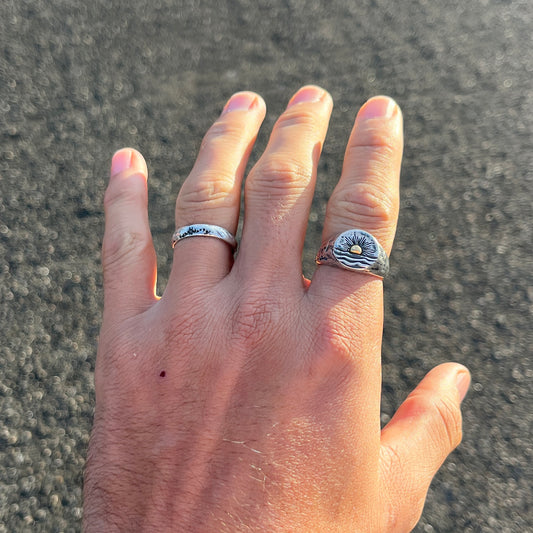 Anillo de luz en plata