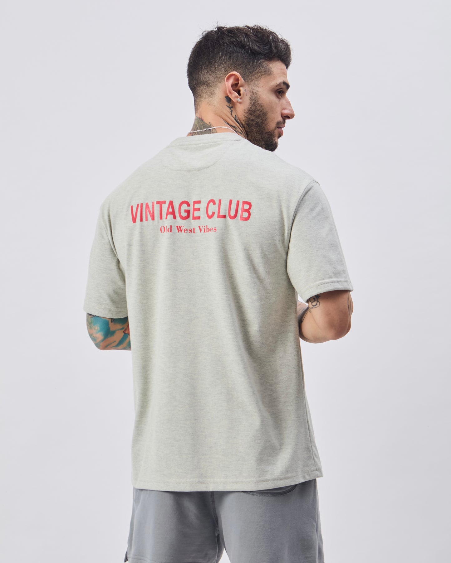 Camiseta Vintage Club - Gris